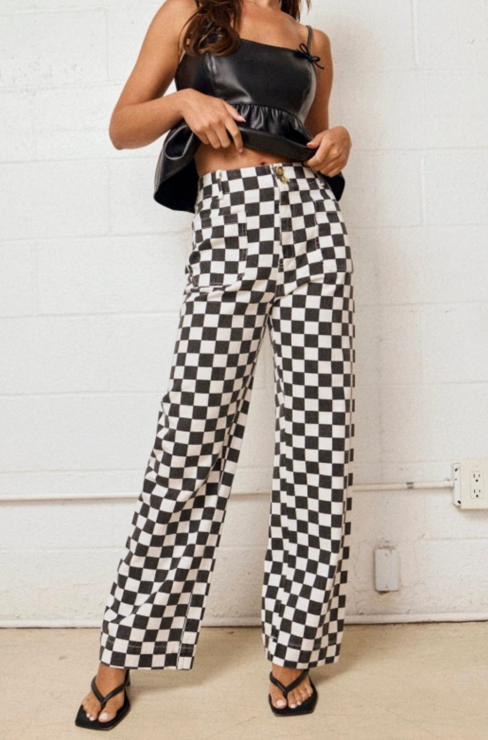 Demi Checkered Bottoms