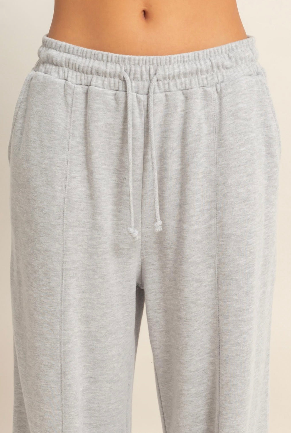 Burnout French Terry Wide-leg Pants