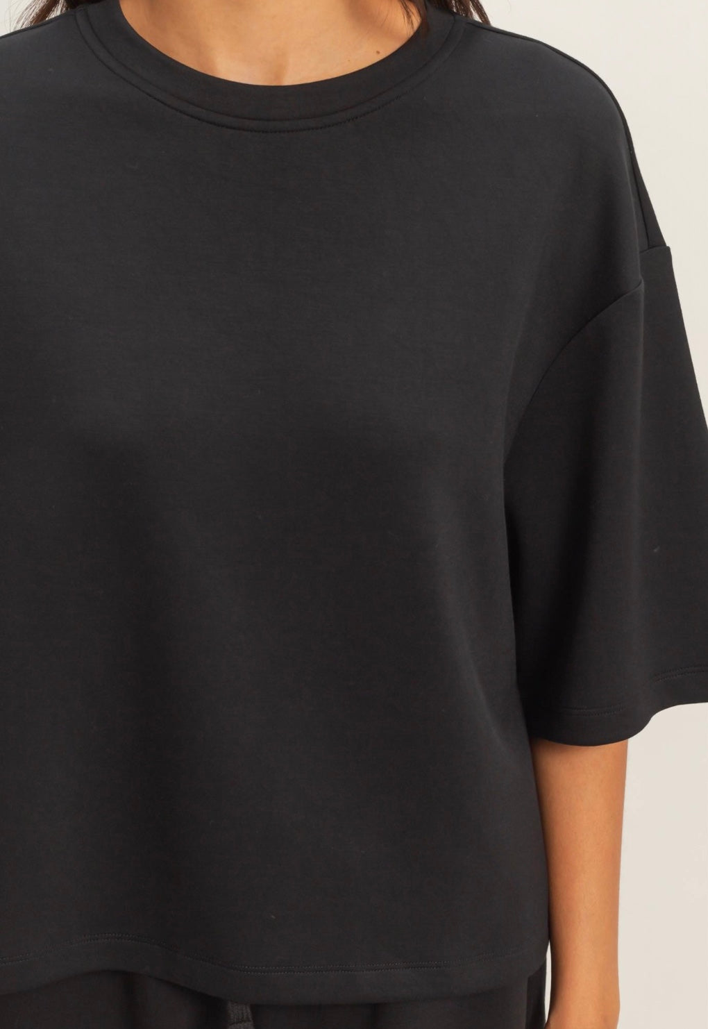 Scuba Short Sleeve Boxy Top