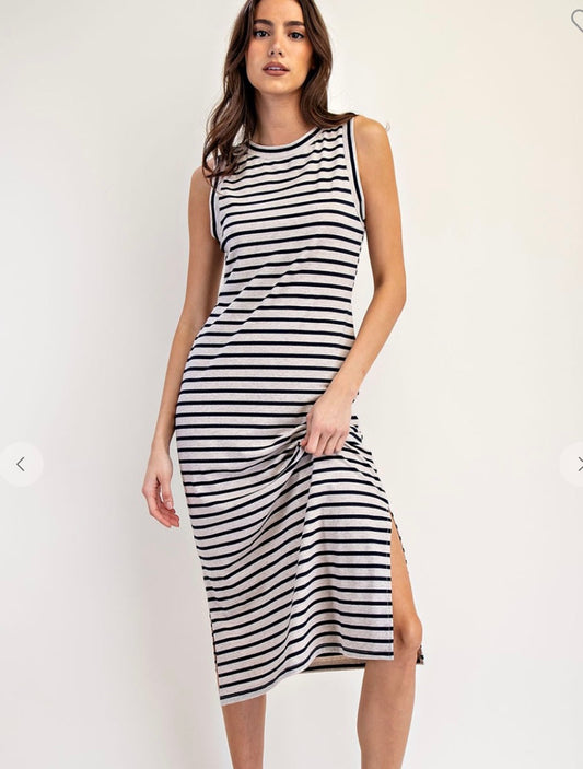 ee:some stripe tank maxi dress