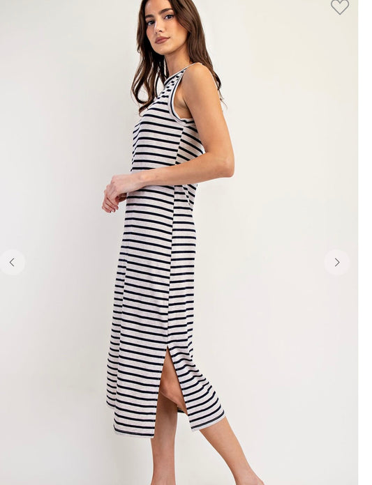 ee:some stripe tank maxi dress