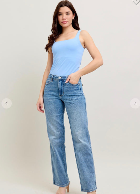 judy blue jeans vintage wash straight