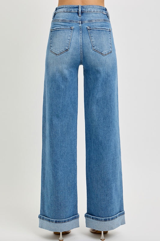 EXTENDED SIZES RISEN JEANS
