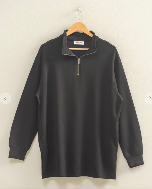 Half Zip Athletic Tunic Top/Dress