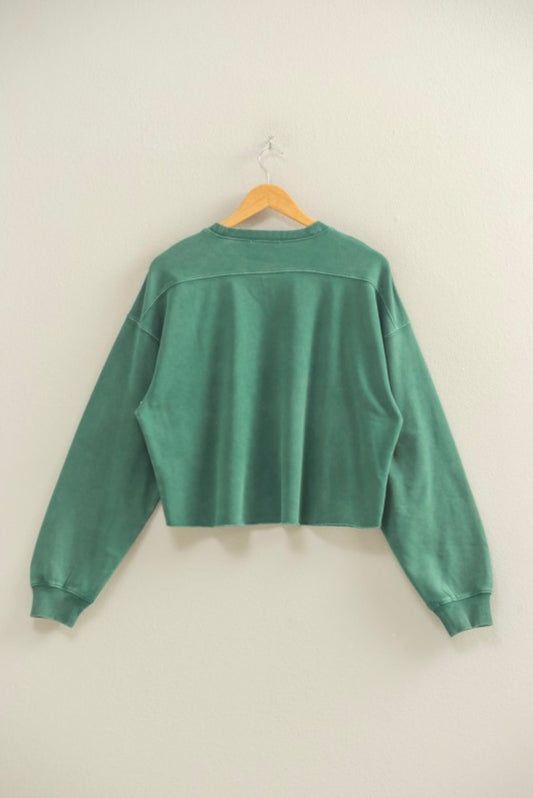 Cropped Crewneck Sweatshirt