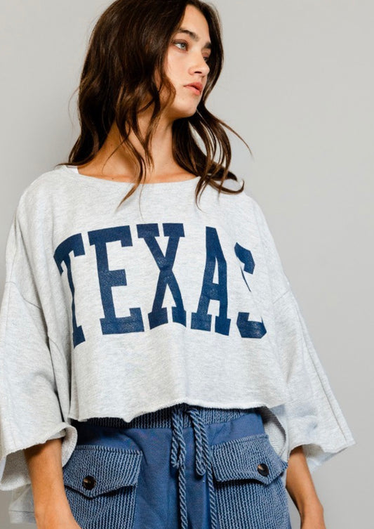 Texas Cropped Fleece Shirt