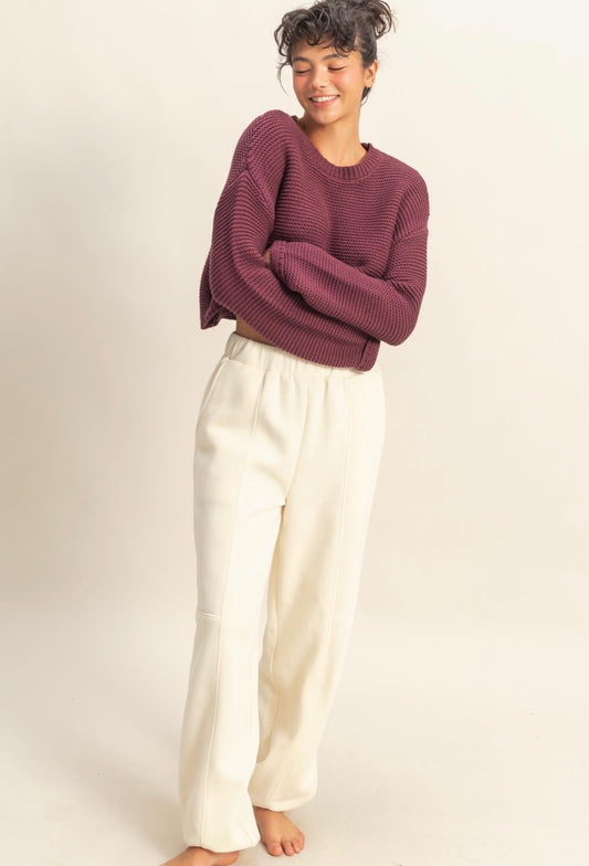 Seam Detail Jogger Pants