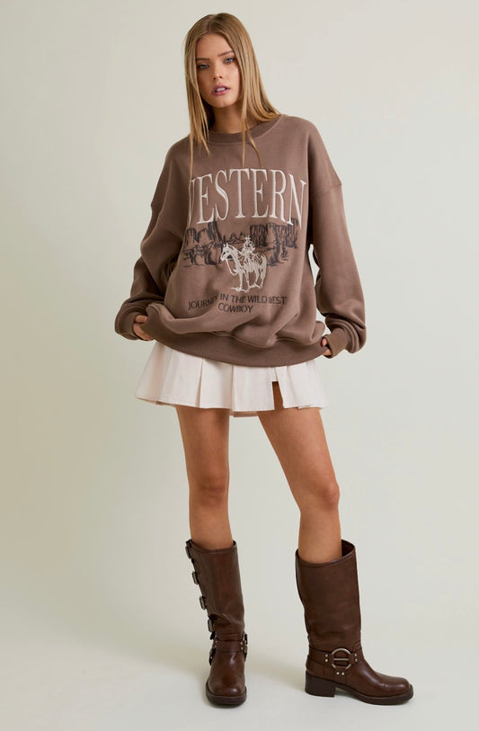 "Cowboy" Oversized Sweatshirt
