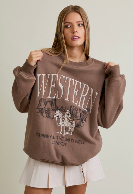"Cowboy" Oversized Sweatshirt