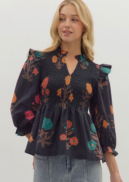 Entro Floral Top