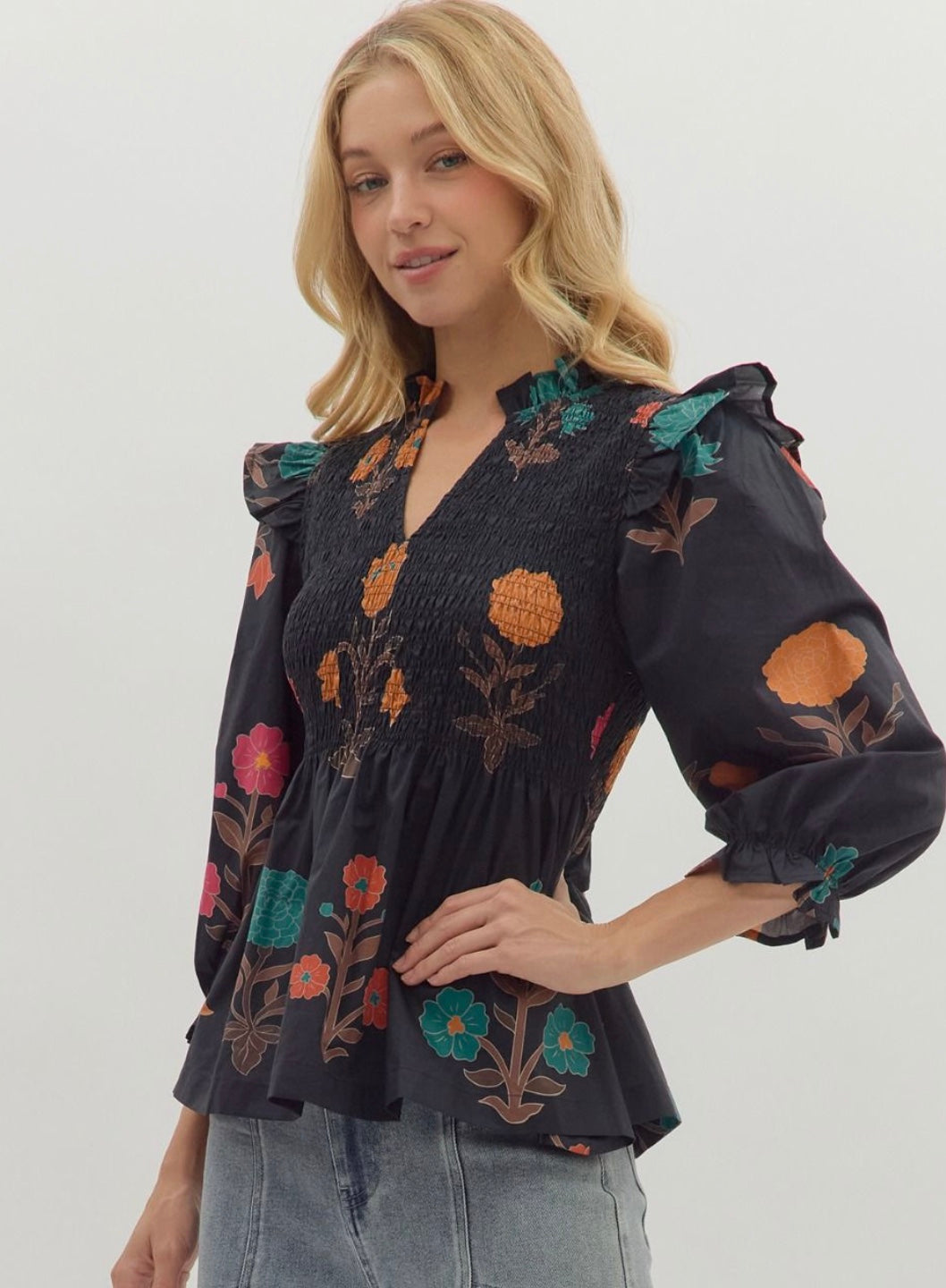 Entro Floral Top