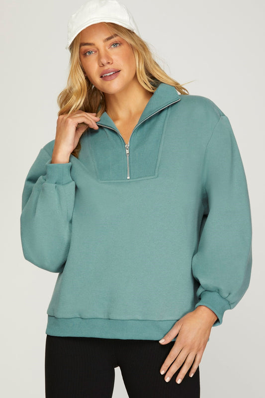 Half Zip Sweatshirt