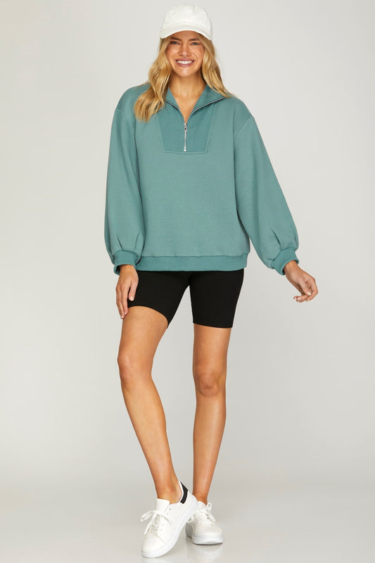 Half Zip Sweatshirt