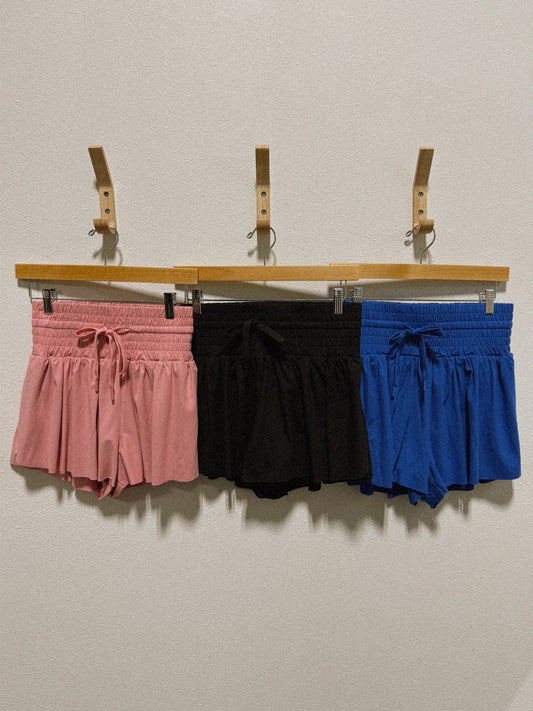 umgee elastic waist shorts
