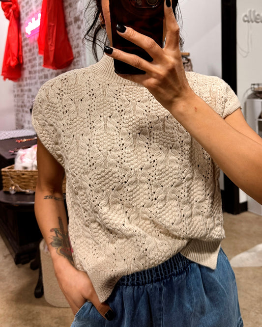 cable knit sweater