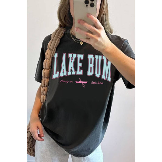 LAKE BUM WASHED GRAPHIC TEE *Indigo color