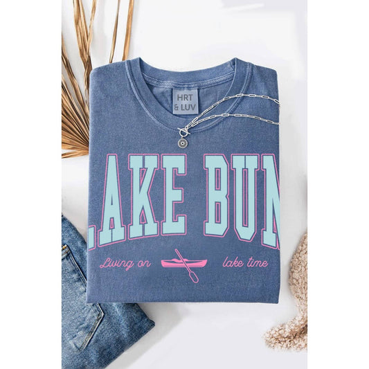 LAKE BUM WASHED GRAPHIC TEE *Indigo color