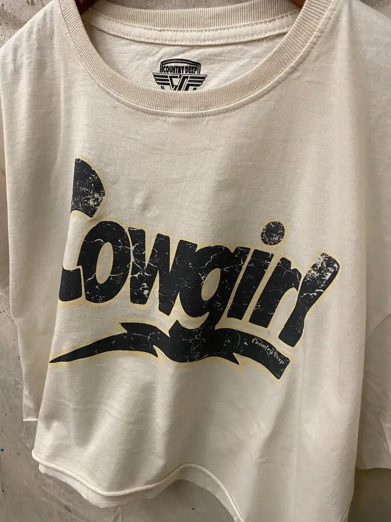 Vintage Cowgirl Cropped Tee